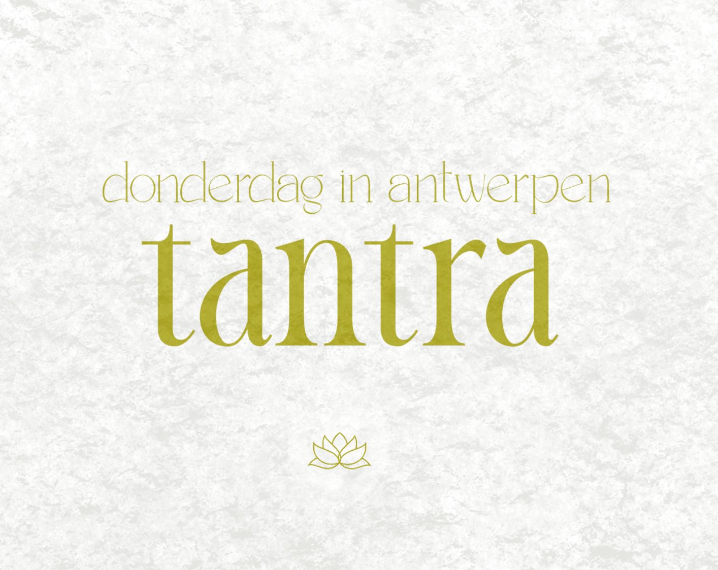 Wekelijkse Klassieke T@ntra workshop in Antwerpen